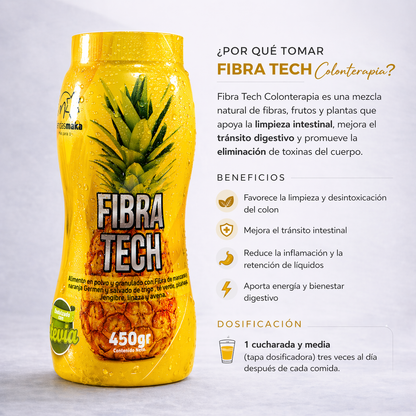 Fibra Tech · Fibra Dietaria + Vitaminas · Sabor Piña