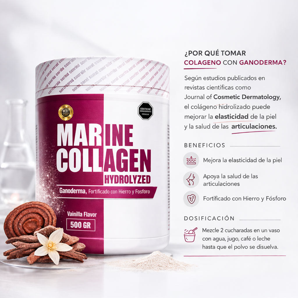 Colágeno Marino Hidrolizado con Ganoderma